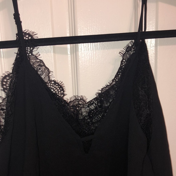 Black Lace Adjustable Camisole - Picture 2 of 5